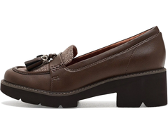 Giày nữ VNXK SOUL Naturalizer Womens Committed Lug Loafer Color Brown Wool Faux Leather - Giày nữ xuất Mỹ, Âu