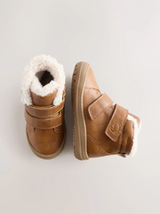 👟 Giày Trẻ Em Tan Brown Waterproof Touch Fastening Boots – Hàng Xuất Dư Chính Hãng Next