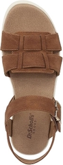Sandal nữ Dr. Scholl's Shoes Take Five womens Flat Sandal Color: Honey Brown - Giày xuất dư Mỹ