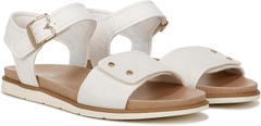 Sandal nữ quai dán Dr. Scholl's Sandales plates Nicely Sun pour femme màu trắng - Giày xuất dư Mỹ