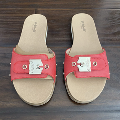 Dép nữ quai ngang Dr Scholls Island Icon Sandals Women's Red Buckle Slide   - Giày dép xuất dư Mỹ, EU