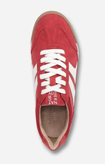 Giày nữ VNXK Naturalizer Women's Lorena Lace Up Sneaker Color Deep Red Fabric & Suede - Giày nữ xuất Mỹ, Âu
