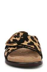 Sandal nữ Sam Edelman Womens darla slide sandal - cyprus tan multi calf hair - Giày xuất Mỹ