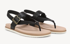 Sandal nữ Dr. Scholl's Women's So Chill Thong Sandal Black Smooth - Giày xuất dư Mỹ