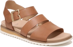 Sandal nữ Dr. Scholl's Shoes Women's Island Glow Strappy Flat Sandal Color Honey- Giày xuất dư Mỹ
