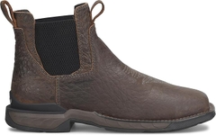 Giày bảo hộ nam, giày đi xe PKL, giày đi phượt da cá sấu thật, chống nước, đế cách điện và chống đinh chính hãng DOUBLE-H Men's Phantom Rider Arbiter 6" Romeo Wide Square Composite Toe Work Boots with Carib Dusky Leather Upper, Comfort Footbed, EH-Rated - Giày xuất dư Mỹ