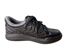 Giày nữ siêu nhẹ  Anodyne Womens No. 75 Casual Sport Sneaker Black Leather - Giày nữ xuất khẩu Âu, Mỹ