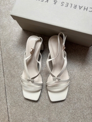 Sandals nữ C&k cao gót Strappy Block-Heel - Giày da xuất dư sang Mỹ, Âu