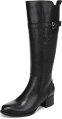 Boot nữ VNXK da bò thật Naturalizer Women's KennaWestern Boot Colour Name Black Leather  - Giày nữ xuất khẩu Âu, Mỹ