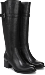 Boot nữ VNXK da bò thật Naturalizer Women's KennaWestern Boot Colour Name Black Leather  - Giày nữ xuất khẩu Âu, Mỹ