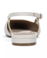 Giày Nữ Xuất Dư Âu Mỹ G-Berni Women's Umaa Slingback Flats Màu Trắng – Thanh Lịch, Nhẹ Nhàng