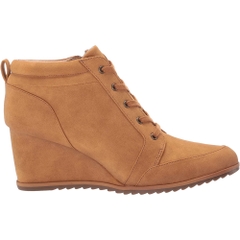Boot nữ da thật SOUL Naturalizer Womens Haley-lace Ankle Boot Camel - Giày nữ xuất khẩu Âu, Mỹ