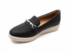 Giày nữ VNXK siêu nhẹ, siêu êm, siêu thoáng Naturalizer Women's Elin Loafer Color Black - Giày nữ xuất Mỹ, Âu