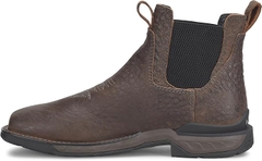 Giày bảo hộ nam, giày đi xe PKL, giày đi phượt da cá sấu thật, chống nước, đế cách điện và chống đinh chính hãng DOUBLE-H Men's Phantom Rider Arbiter 6" Romeo Wide Square Composite Toe Work Boots with Carib Dusky Leather Upper, Comfort Footbed, EH-Rated - Giày xuất dư Mỹ