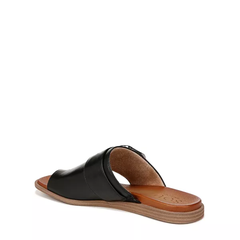 Dép Sandal nữ SOUL Naturalizer Womens Joanie Flat Sandal Black Leather - Giày nữ xuất khẩu Mỹ, Âu