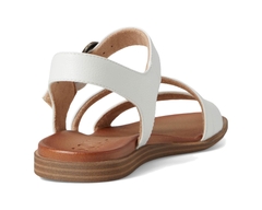 Sandal nữ Naturalizer womens Jayvee Strappy Flat Sandals Color White Faux Leather - Giày nữ xuất dư Âu, Mỹ