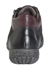 Giày nữ VNXK da thật sneaker Women in leather Naturläufer des gelobten Landes Vamos Schnurschuhe Schwarz – Schnuerschuhe - Giày da xuất dư sang Mỹ, Âu