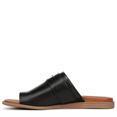 Dép Sandal nữ SOUL Naturalizer Womens Joanie Flat Sandal Black Leather - Giày nữ xuất khẩu Mỹ, Âu