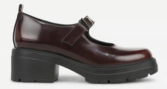 Giày nữ VNXK SOUL Naturalizer Womens Lea Lug Sole Mary Jane Color Merlot Red Faux Leather - Giày nữ xuất Mỹ, Âu