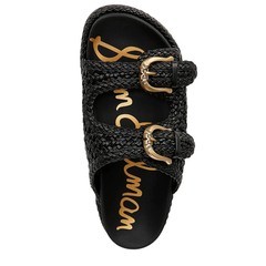 Sandal nữ Sam Edelman Sandales Reid Slide pour femme Couleur Noir/blanc - Giày nữ xuất dư Âu, Mỹ