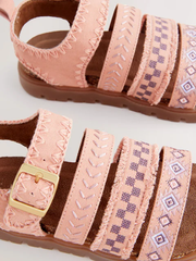 👡 Sandal Trẻ Em Pink Chunky Corkbed Sandals – Hàng Xuất Dư Chính Hãng Của NEXT