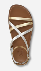 Sandal nữ Naturalizer Women's Fame Sandal Color Metallic Multi Faux Leather - Giày nữ xuất dư Âu, Mỹ