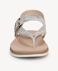 Sandal nữ Dr. Scholl's Women's So Chill Thong Sandal Color  Light Gold Faux Leather - Giày xuất dư Mỹ