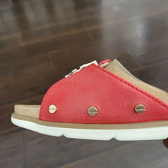 Dép nữ quai ngang Dr Scholls Island Icon Sandals Women's Red Buckle Slide   - Giày dép xuất dư Mỹ, EU