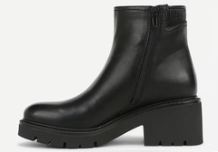 Boot cao cổ nữ da thật Naturalizer Janet Water Repellent Platform Bootie Color Black Embossed Leather- Giày nữ xuất khẩu Âu, Mỹ