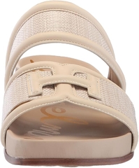 Sandal nữ Sam Edelman Women's Rowan Slide Sandal Light Natural Linen - Giày xuất Mỹ