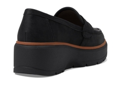Giày nữ Womens DR. SCHOLL'S NICE DAY MAX Black Wedge Penny Loafer - Giày nữ xuất khẩu Âu, Mỹ