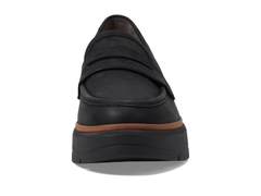 Giày nữ Womens DR. SCHOLL'S NICE DAY MAX Black Wedge Penny Loafer - Giày nữ xuất khẩu Âu, Mỹ