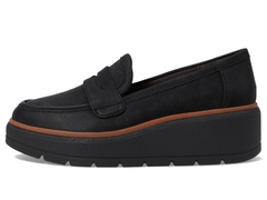 Giày nữ Womens DR. SCHOLL'S NICE DAY MAX Black Wedge Penny Loafer - Giày nữ xuất khẩu Âu, Mỹ