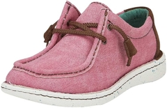 Giày nữ VNXK Justin Women's Hazer Pink Lace Up Casual Shoe - Giày nữ xuất khẩu Mỹ, EU