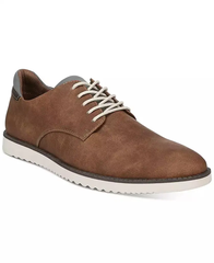 Giày nam da thật Dr. Scholl's Shoes Men's Sync Oxford Color Dark Tan Faux Leather- Giày nam xuất khẩu Mỹ, Eu