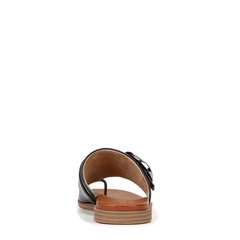 Dép Sandal nữ SOUL Naturalizer Womens Joanie Flat Sandal Black Leather - Giày nữ xuất khẩu Mỹ, Âu