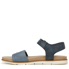 Sandal nữ Dr. Scholl's Womens Nicely Sun Flat Sandal Oxide Blue - Giày xuất dư Mỹ