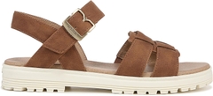 Sandal nữ Dr. Scholl's Shoes Take Five womens Flat Sandal Color: Honey Brown - Giày xuất dư Mỹ