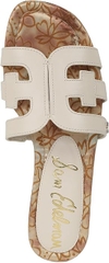 Sandal nữ Sam Edelman Women's Bay Flat Sandal Color Modern Ivory - Giày nữ xuất dư Âu, Mỹ
