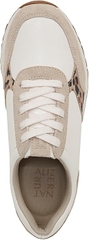 Giày nữ VNXK Naturalizer Women's Shay Sneaker Color: White/Leopard Leather - Giày nữ xuất Mỹ, Âu