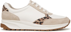 Giày nữ VNXK Naturalizer Women's Shay Sneaker Color: White/Leopard Leather - Giày nữ xuất Mỹ, Âu