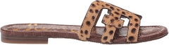 Dép Sandal nữ Sam Edelman Bay Cutout Slides Tan Leopard Print New - Giày xuất khẩu Âu, Mỹ