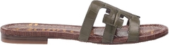 Dép sandal nữ Sam Edelman Women's Bay Flat Sandal, Granite Green - Giầy xuất khẩu Âu, Mỹ