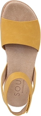 Dép Sandal Nữ Naturalizer SOUL Deara Sandal Color Yellow Faux Leather - Giày nữ xuất khẩu Âu, Mỹ
