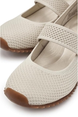 Giày nữ BORN Women's Newbury Jane Shoe Color Cream Knit (White) - Giày nữ xuất khẩu Mỹ, Eu