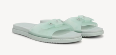 Dép nữ quai ngang Dr. Scholl's Women's So Original Jelly Slide Sandal Color Ocean Green Faux Leather   - Giày dép xuất dư Mỹ, EU