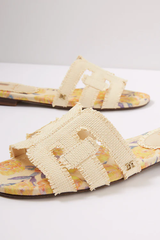 Sandal nữ Sam Edelman Women's Bay Colour Name Wheat Fray - Giày nữ xuất dư Âu, Mỹ