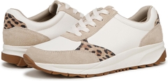 Giày nữ VNXK Naturalizer Women's Shay Sneaker Color: White/Leopard Leather - Giày nữ xuất Mỹ, Âu