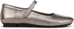 Giày búp bê nữ Naturalizer Women's Behold Mary Jane Ballet Flat Color: Warm Silver Leather - Giày nữ xuất Mỹ, Âu