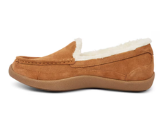 Giày nữ lót lông VNXK Anodyne Women's No. 39 Women's Slipper Moc Toe- Camel - Giày nữ xuất khẩu Mỹ, Âu